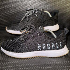 NOBULL Diamond Black Mesh Fish Net Runner Running Shoes Sneakers Mens Size 10.5